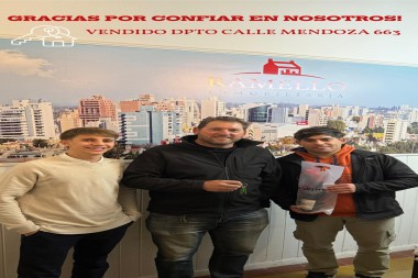 DEPARTAMENTO VENDIDO - Mendoza 663